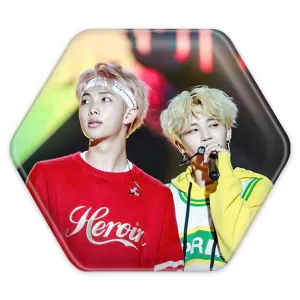 پیکسل شش ضلعی گروه بی تی اس BTS