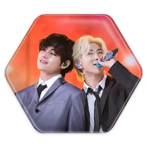 پیکسل شش ضلعی گروه بی تی اس BTS