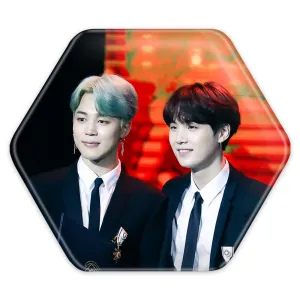 پیکسل شش ضلعی گروه بی تی اس BTS
