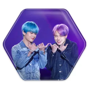 پیکسل شش ضلعی گروه بی تی اس BTS