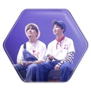 پیکسل شش ضلعی گروه بی تی اس BTS