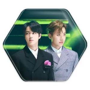 پیکسل شش ضلعی گروه بی تی اس BTS