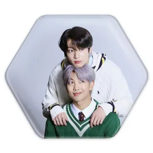 پیکسل شش ضلعی گروه بی تی اس BTS