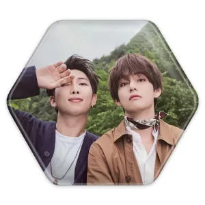 پیکسل شش ضلعی گروه بی تی اس BTS