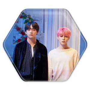 پیکسل شش ضلعی گروه بی تی اس BTS