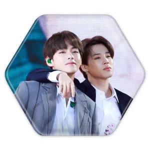 پیکسل شش ضلعی گروه بی تی اس BTS