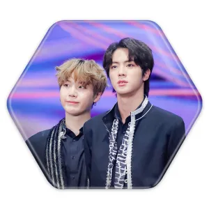 پیکسل شش ضلعی گروه بی تی اس BTS