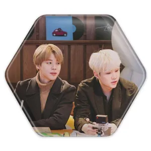 پیکسل شش ضلعی گروه بی تی اس BTS