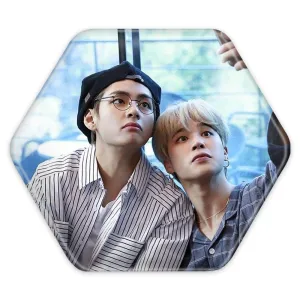 پیکسل شش ضلعی گروه بی تی اس BTS