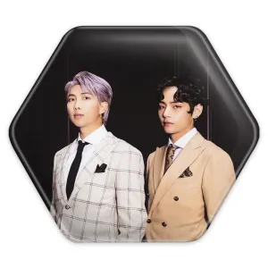 پیکسل شش ضلعی گروه بی تی اس BTS
