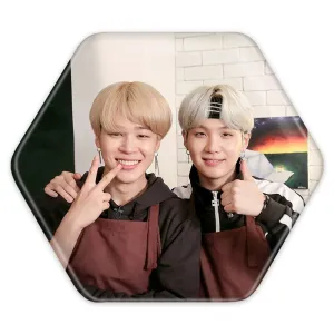 پیکسل شش ضلعی گروه بی تی اس BTS