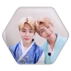 پیکسل شش ضلعی گروه بی تی اس BTS