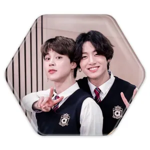 پیکسل شش ضلعی گروه بی تی اس BTS