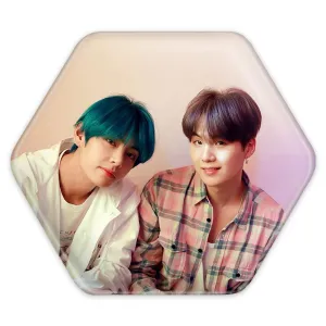پیکسل شش ضلعی گروه بی تی اس BTS