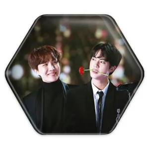 پیکسل شش ضلعی گروه بی تی اس BTS