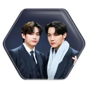پیکسل شش ضلعی گروه بی تی اس BTS