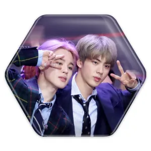 پیکسل شش ضلعی گروه بی تی اس BTS