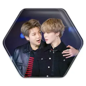 پیکسل شش ضلعی گروه بی تی اس BTS