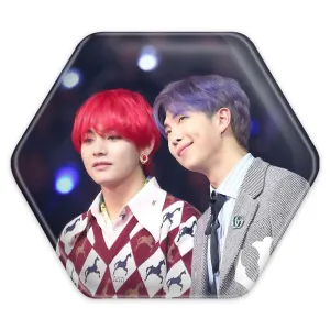 پیکسل شش ضلعی گروه بی تی اس BTS