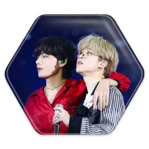 پیکسل شش ضلعی گروه بی تی اس BTS