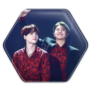 پیکسل شش ضلعی گروه بی تی اس BTS