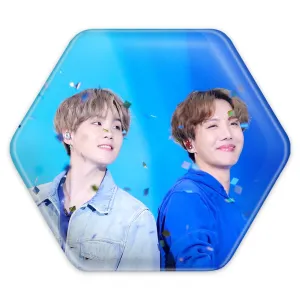 پیکسل شش ضلعی گروه بی تی اس BTS