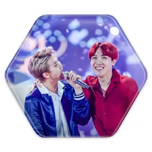پیکسل شش ضلعی گروه بی تی اس BTS