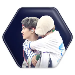 پیکسل شش ضلعی گروه بی تی اس BTS