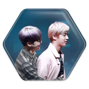 پیکسل شش ضلعی گروه بی تی اس BTS