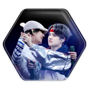 پیکسل شش ضلعی گروه بی تی اس BTS
