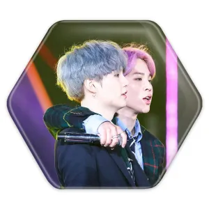 پیکسل شش ضلعی گروه بی تی اس BTS