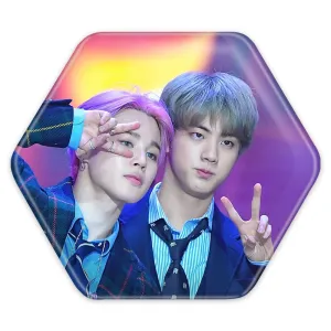 پیکسل شش ضلعی گروه بی تی اس BTS