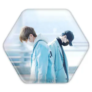 پیکسل شش ضلعی گروه بی تی اس BTS