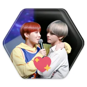 پیکسل شش ضلعی گروه بی تی اس BTS