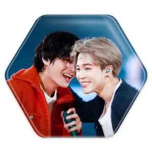 پیکسل شش ضلعی گروه بی تی اس BTS