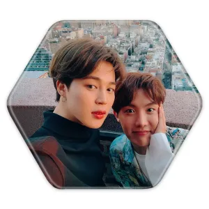 پیکسل شش ضلعی گروه بی تی اس BTS