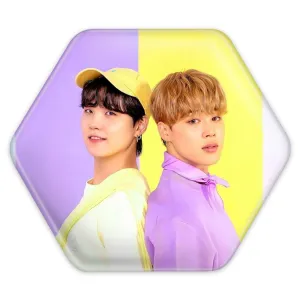 پیکسل شش ضلعی گروه بی تی اس BTS