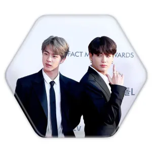 پیکسل شش ضلعی گروه بی تی اس BTS