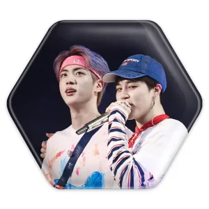 پیکسل شش ضلعی گروه بی تی اس BTS