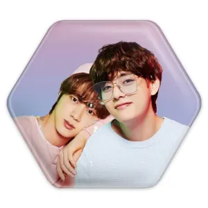 پیکسل شش ضلعی گروه بی تی اس BTS