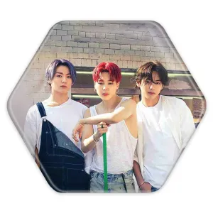 پیکسل شش ضلعی گروه بی تی اس BTS