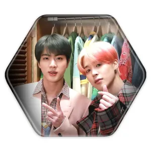 پیکسل شش ضلعی گروه بی تی اس BTS