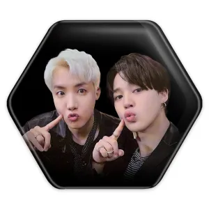 پیکسل شش ضلعی گروه بی تی اس BTS