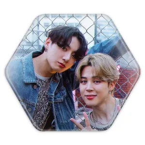 پیکسل شش ضلعی گروه بی تی اس BTS