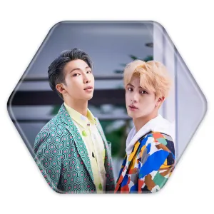 پیکسل شش ضلعی گروه بی تی اس BTS