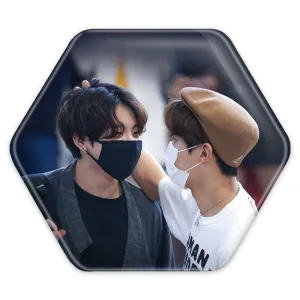 پیکسل شش ضلعی گروه بی تی اس BTS