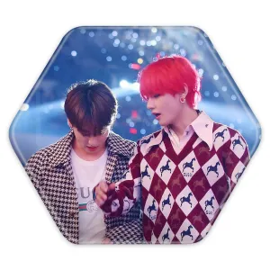 پیکسل شش ضلعی  تهیونگ و جونگ کوک ویکوک گروه بی تی اس BTS