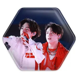 پیکسل شش ضلعی  تهیونگ و جونگ کوک ویکوک گروه بی تی اس BTS