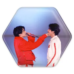پیکسل شش ضلعی  تهیونگ و جونگ کوک ویکوک گروه بی تی اس BTS