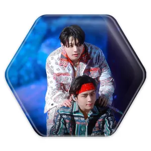 پیکسل شش ضلعی  تهیونگ و جونگ کوک ویکوک گروه بی تی اس BTS
